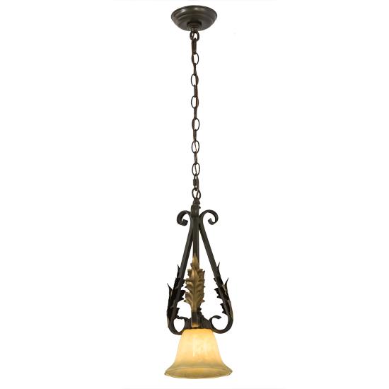 2nd Avenue Lighting 200076-59 Ava Pendant in Timeless Bronze W/Gold Leaf Accent