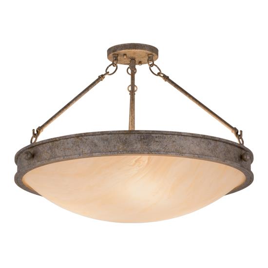 2nd Avenue Lighting 200373-7 Dionne Indoor Semi-Flush Ceiling Mount in Corinth