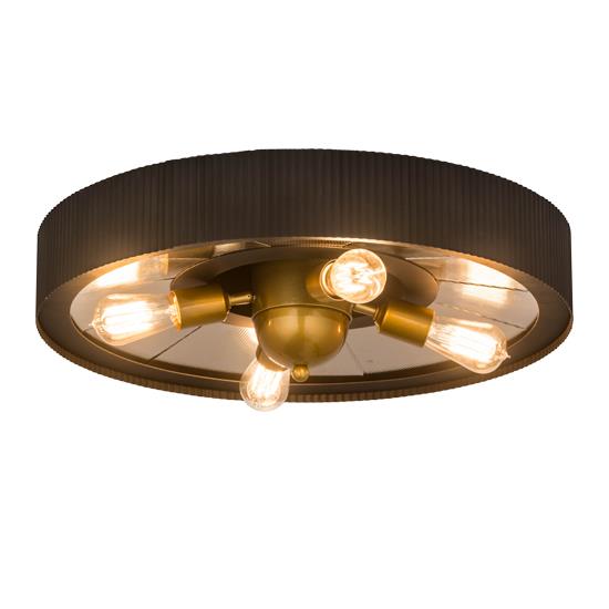 2nd Avenue Lighting 202186-44 Tennessee Ceiling Mounts in Stainless Steel/Costello Black/Brass Finish