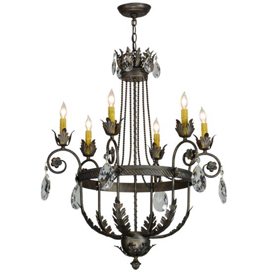 2nd Ave Design 213839-5 Antonia Chandelier in French Bronze