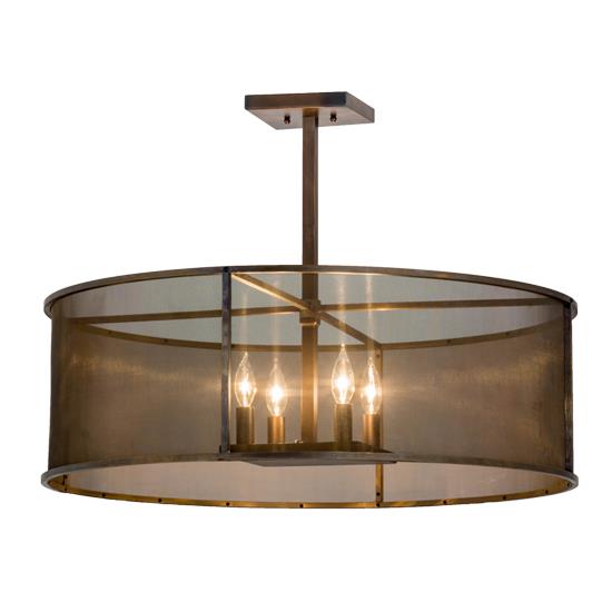 2nd Avenue Lighting 217888-18 Cilindro Rame Pendant in Chemical Antique Brass