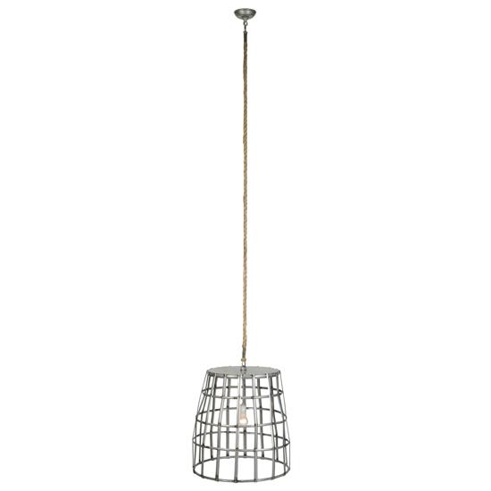 2nd Ave Design 218597.35 Basket Pendant in Raw Steel