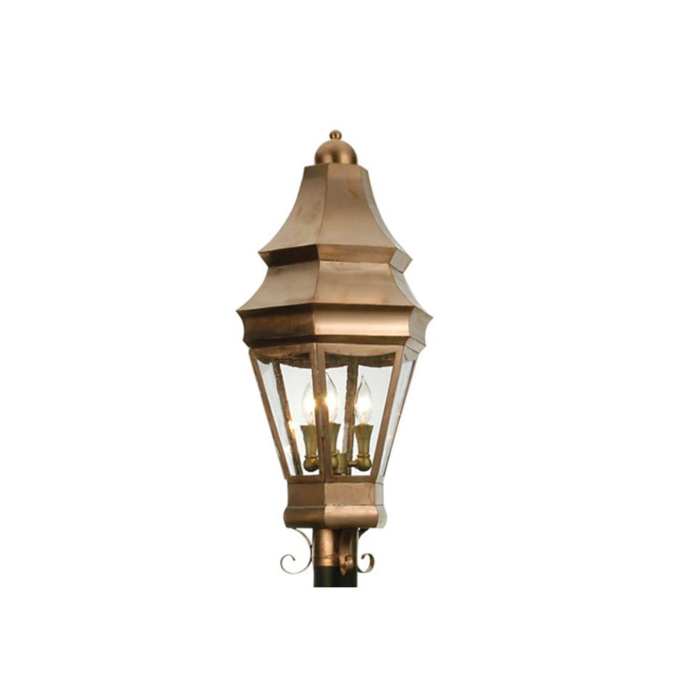 2nd Avenue Lighting 1-0345190225-7 14" Wide Statesboro Post Mount in Raw Copper