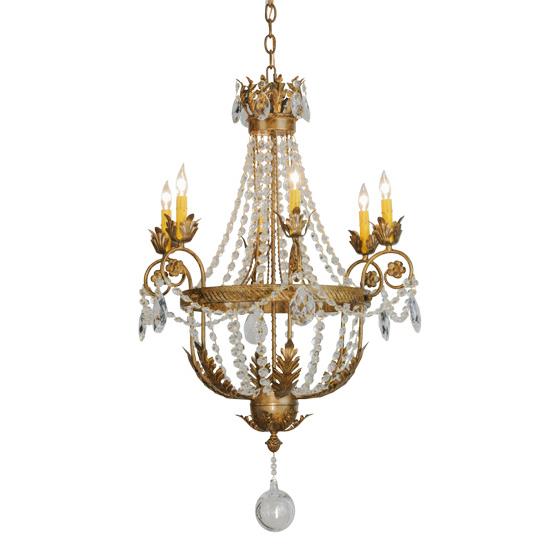 2nd Ave Design 221502.9.X Antonia Chandelier in Brushed Gold