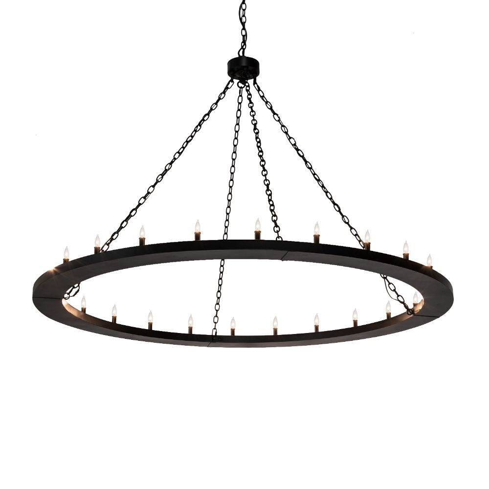 2nd Avenue Lighting 50008-1502 72" Wide Loxley 24 Light Chandelier in Textured Black