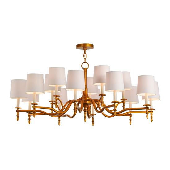 2nd Ave Design 39219.46 Toby Chandelier in Brass Tint