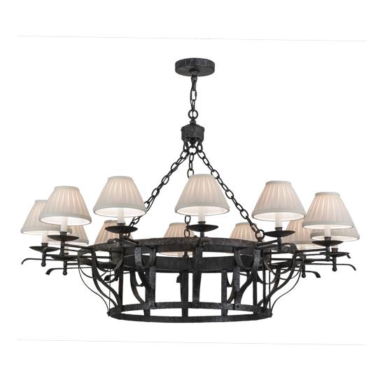 2nd Avenue Lighting 61664-6 Ethel Chandeliers in Antique Iron Gate