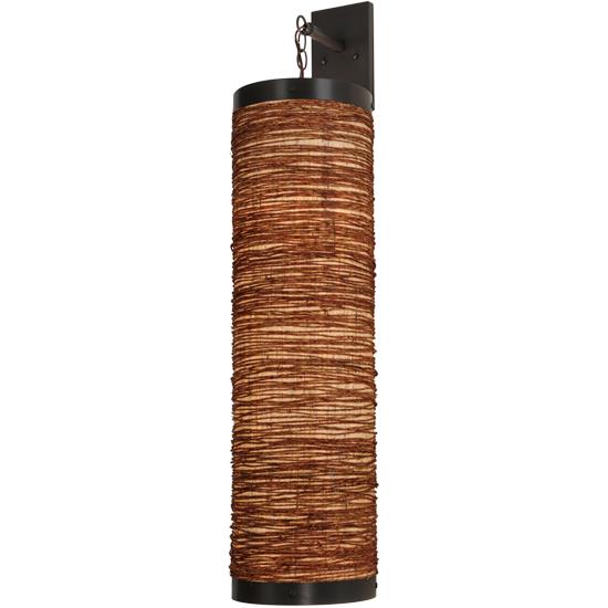 2nd Avenue Lighting 62793-26 Cilindro Arrow Root Jute Sconces in Timeless Bronze