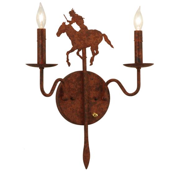 2nd Ave Design 75045.2 Indian Sconce in Rusty Nail