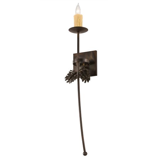 2nd Avenue Lighting 751025.1.32H.BAC Bechar Pine Cone Sconces in Burnt Antique Copper