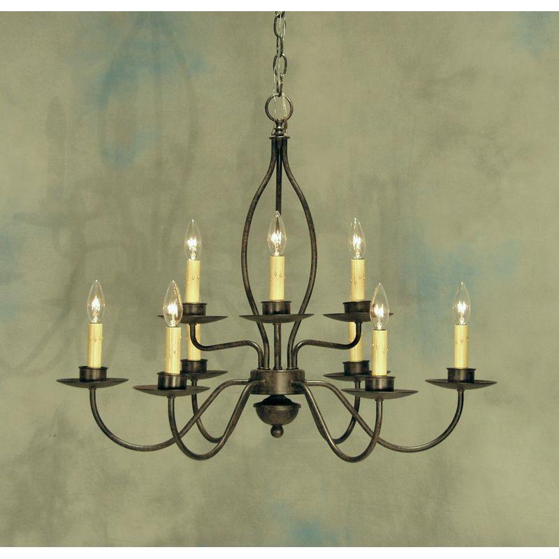 2nd Ave Design 8000.28.ES Earl Chandelier in Rustic Iron