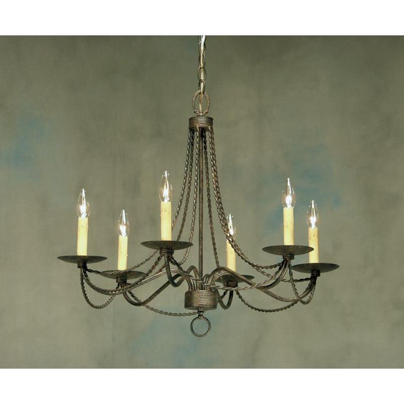 2nd Ave Design 8010.28.ES Edwin Chandelier in Rustic Iron