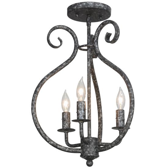 2nd Ave Design 8018.12.ES.GP Easton Ceiling Mount in Graphite Pewter