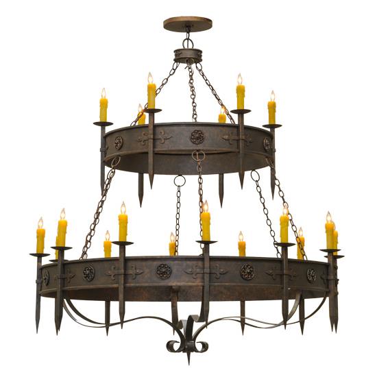 2nd Ave Design 871019.66.72H.2TR.CC30 Calandra Chandelier in Gilded Tobacco