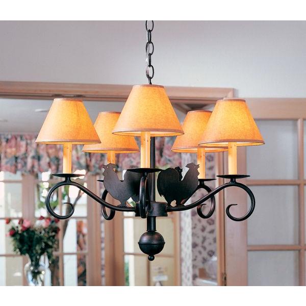 2nd Ave Design 87250.24 Animal Chandelier in Rustic Iron