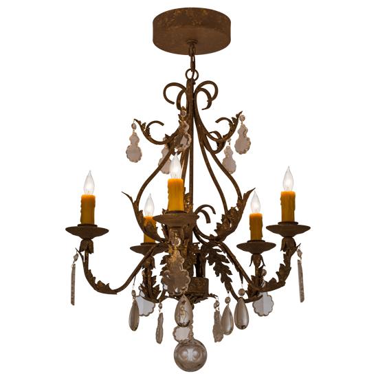 2nd Avenue Lighting 87400.24.X.CAN French Elegance Indoor Chandelier in Pompeii Gold