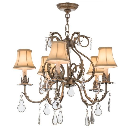 2nd Avenue Lighting 87896.24.X.S Chantilly Chandelier in Antique Silver