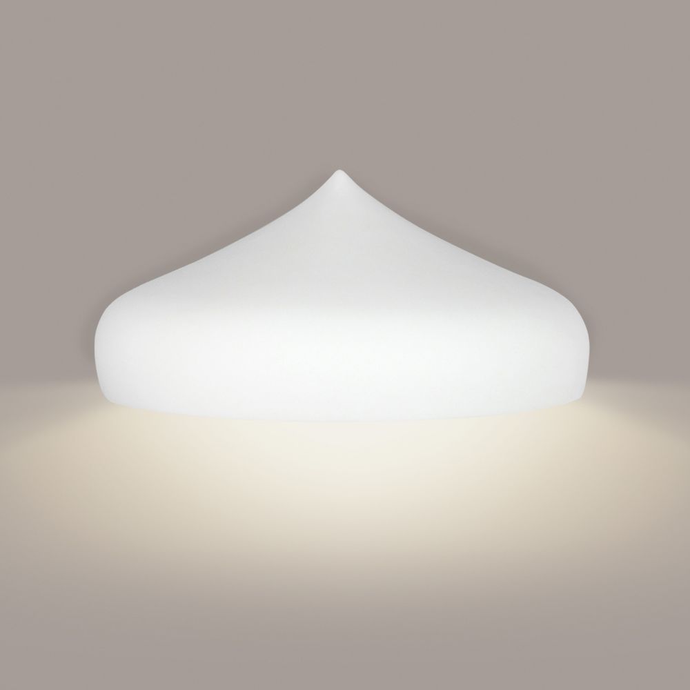 A19 1000D-WETL-A31 Islands of Light Vancouver Downlight Wall Sconce: Satin White (Wet Location Label)