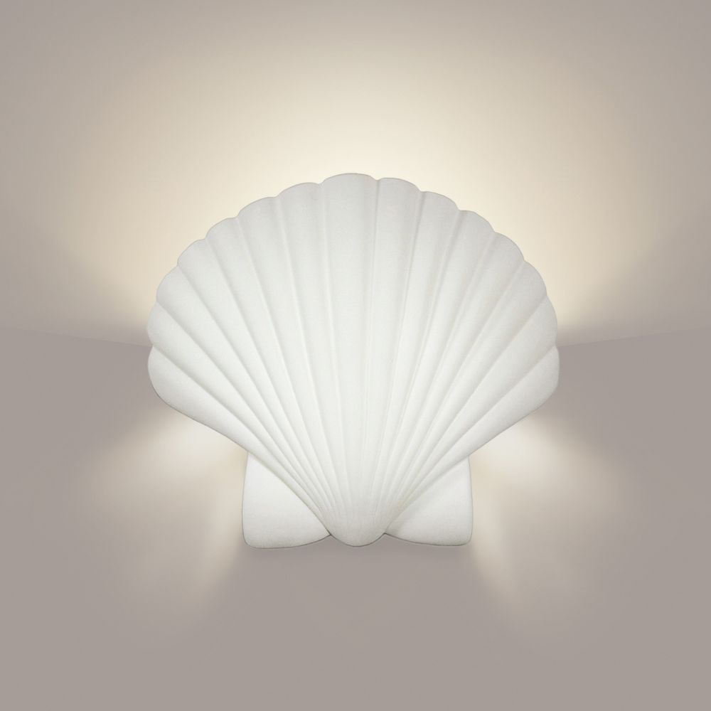 A19 1100-A31 Islands of Light Key Biscayne Wall Sconce: Satin White