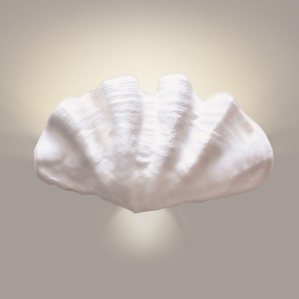 A19 1104-WET-A32 Islands of Light Fiji Wall Sconce: Cream Satin (Outdoor Sheltered Socket for Wet Locations (Bulb not included))