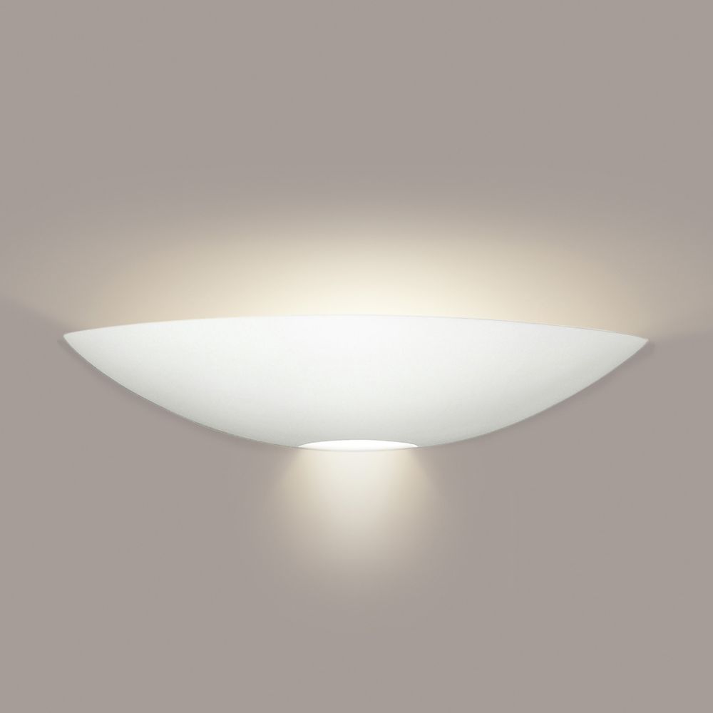 A19 1201-2LEDE26 Oahu Wall Sconce: Bisque (E26 Base Dimmable LED (Bulb included))