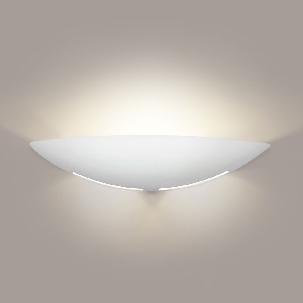 A19 1202-WET Islands of Light Kauai Wall Sconce: Bisque (Outdoor Sheltered Socket for Wet Locations (Bulb not included))