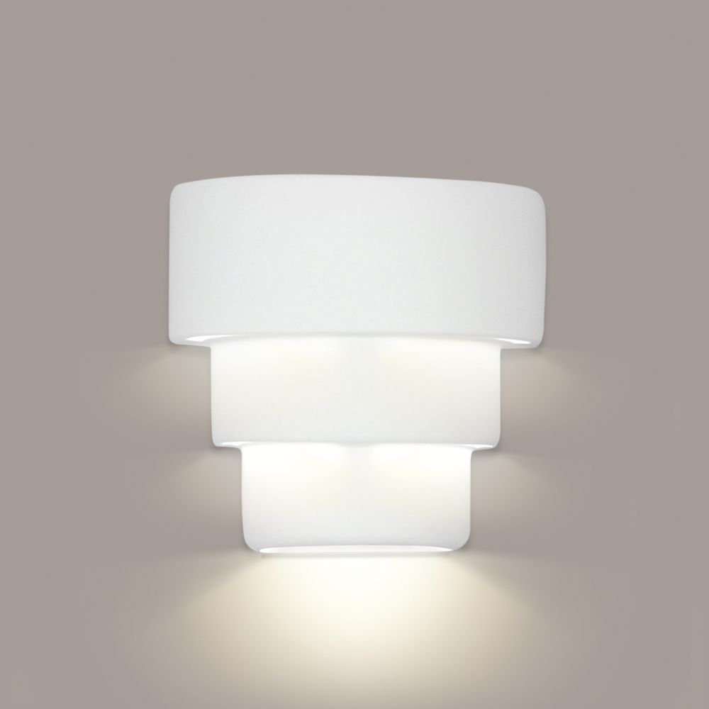 A19 1403-WET Islands of Light San Jose Downlight Wall Sconce: Bisque (Outdoor Sheltered Socket for Wet Locations (Bulb not included))