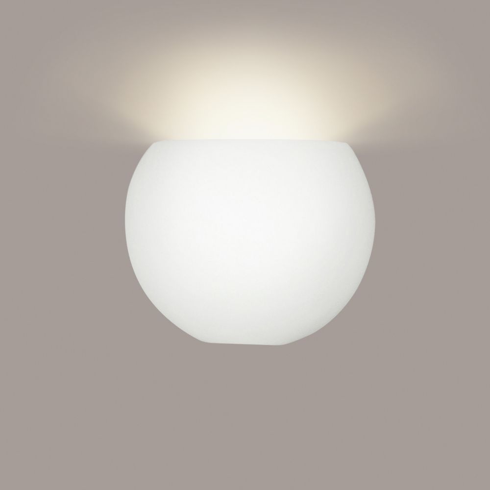 A19 1601-1LEDE26 Bonaire Wall Sconce: Bisque (E26 Base Dimmable LED (Bulb included))
