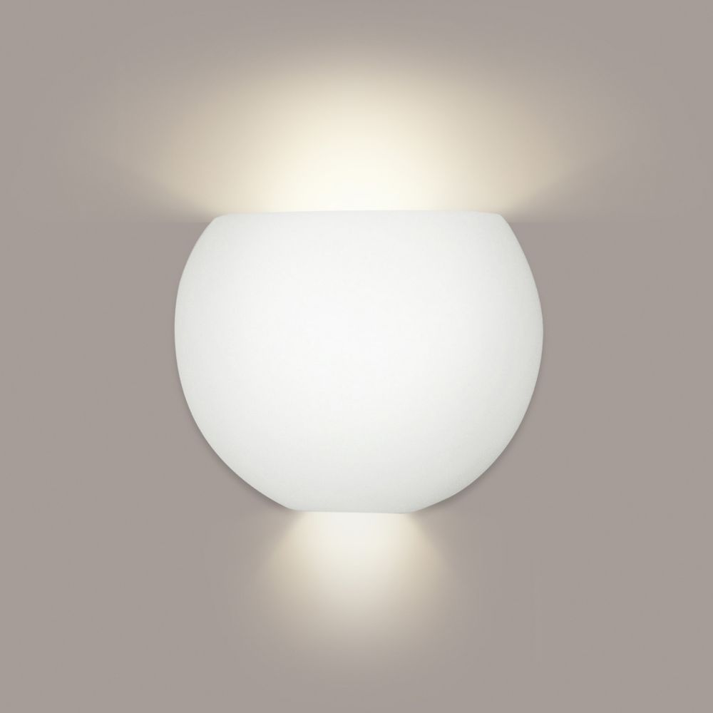 A19 1602-1LEDE26 Curacoa Wall Sconce: Bisque (E26 Base Dimmable LED (Bulb included))