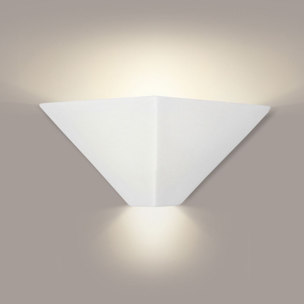 A19 1904-A31 Islands of Light Gran Java Wall Sconce: Satin White