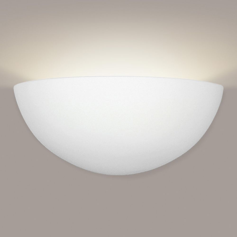 A19 309-A32 Islands of Light Great Thera Wall Sconce: Cream Satin