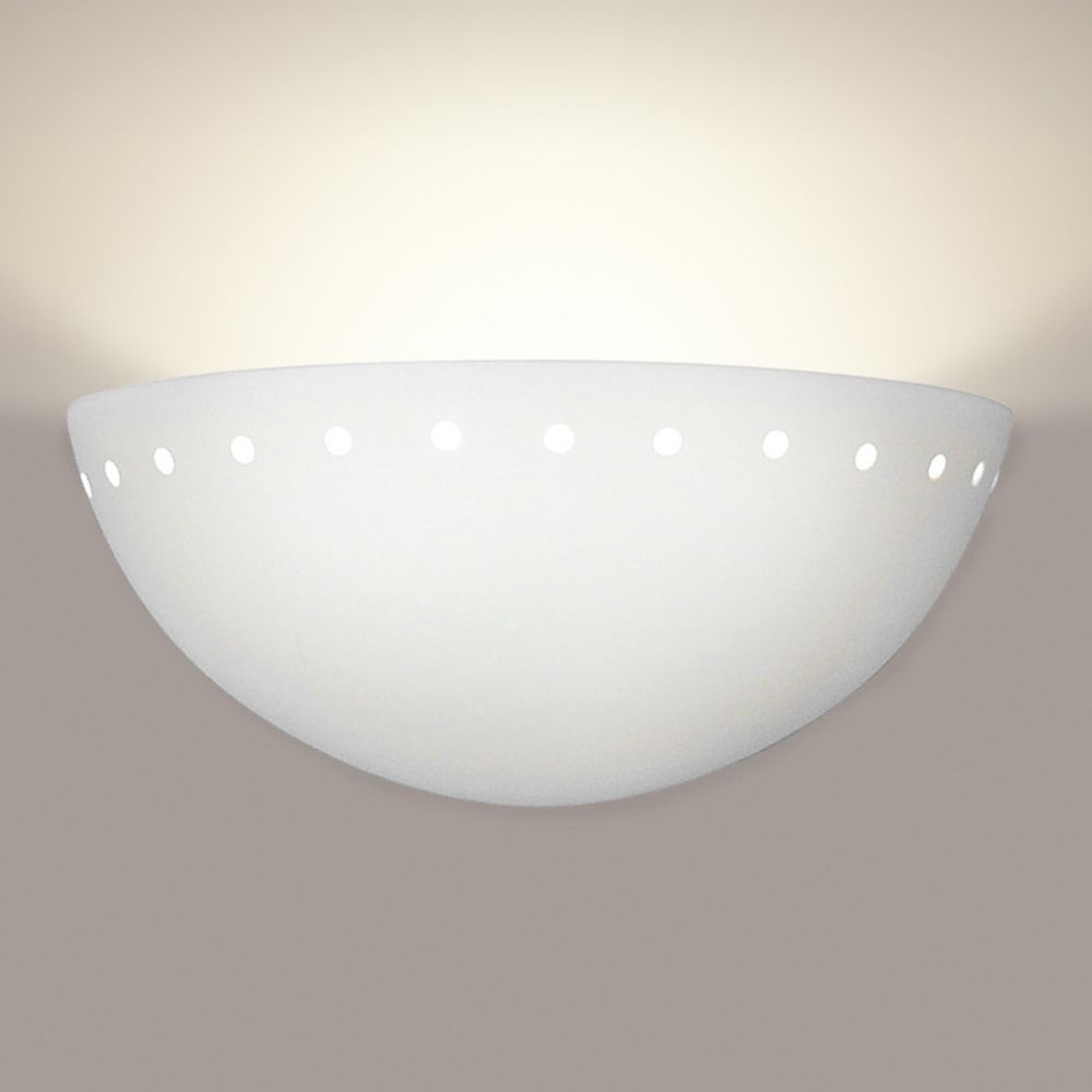 A19 311D-WETL-A32 Islands of Light Great Cyprus Downlight Wall Sconce: Cream Satin (Wet Location Label)