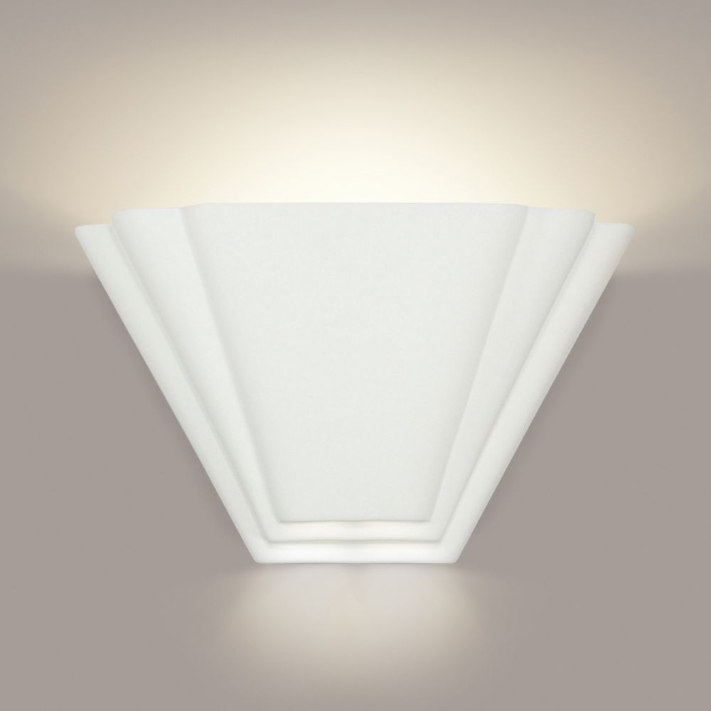 A19 701-A31 Islands of Light Bermuda Wall Sconce: Satin White