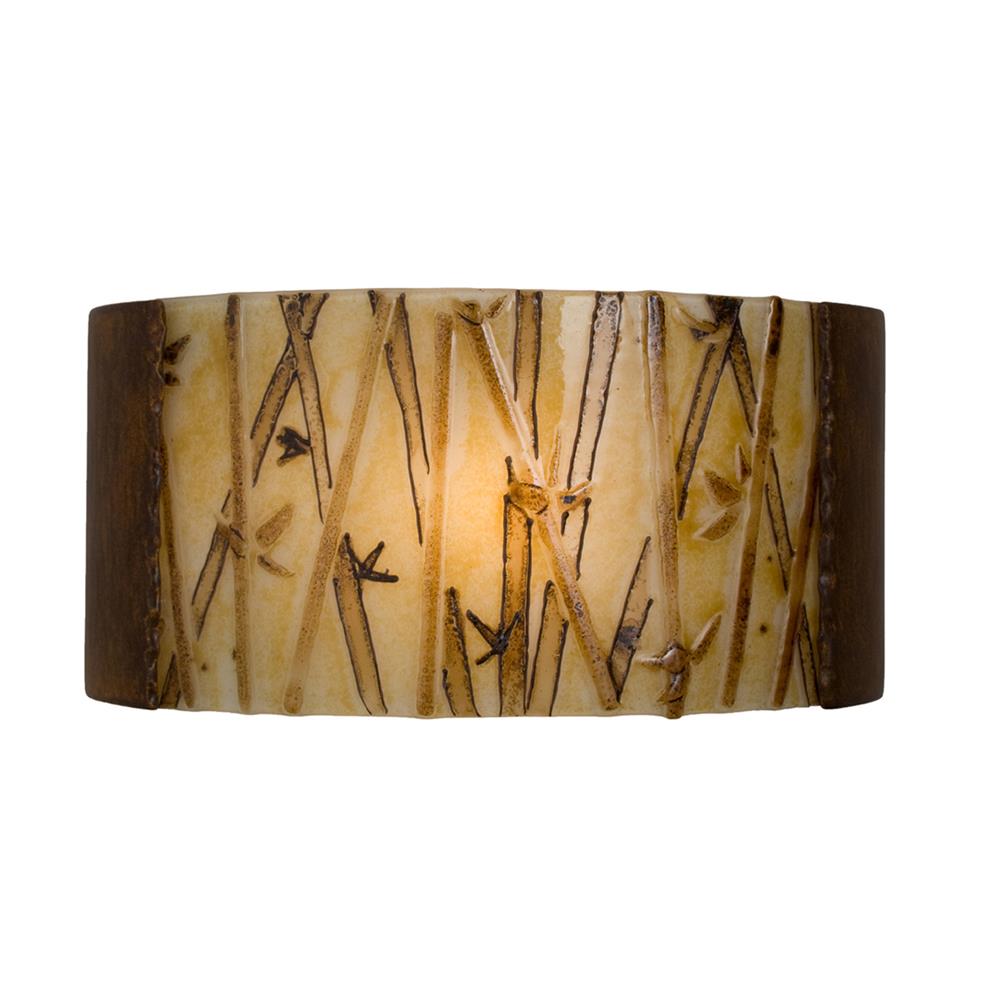 A19 Lighting- RE105-BT-MCM  - Asia Wall Sconce Butternut and Multi Caramel in Butternut and Multi Caramel