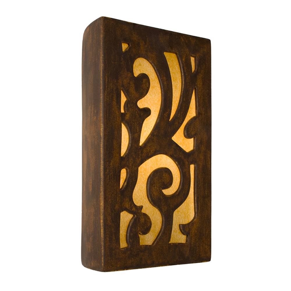 A19 Lighting- RE112-BT-AB  - Cathedral Wall Sconce Butternut and Amber in Butternut and Amber