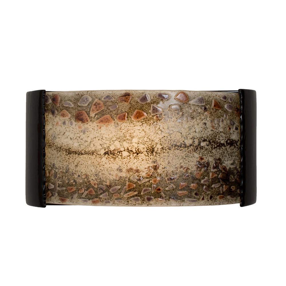 A19 Lighting- RE108-BG-MGX  - Ebb and Flow Wall Sconce Black Gloss and Multi Galaxy in Black Gloss and Multi Galaxy