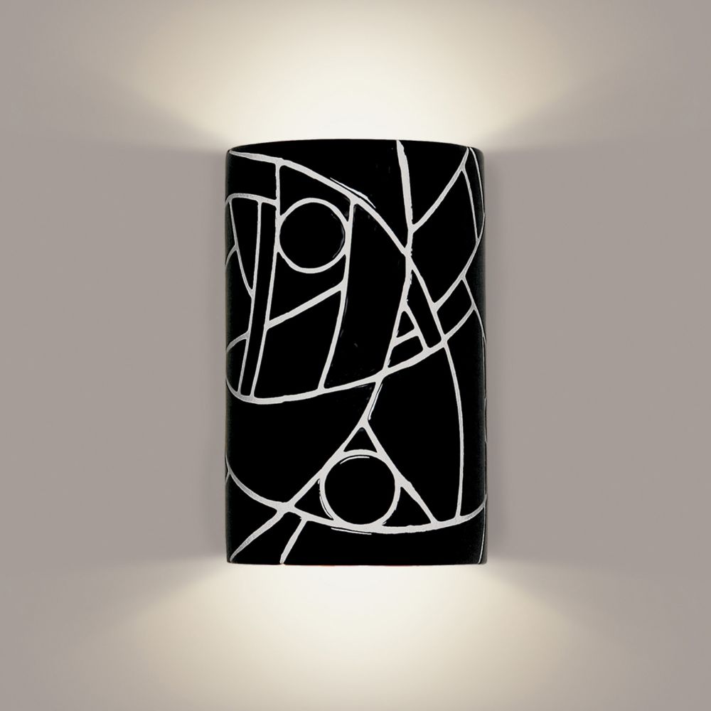 A19 Lighting- M20303-BL - Picasso Wall Sconce Black in Black 