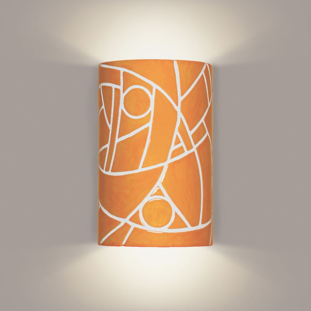 A19 M20303-SY-1LEDE26 Picasso Wall Sconce Sunflower Yellow