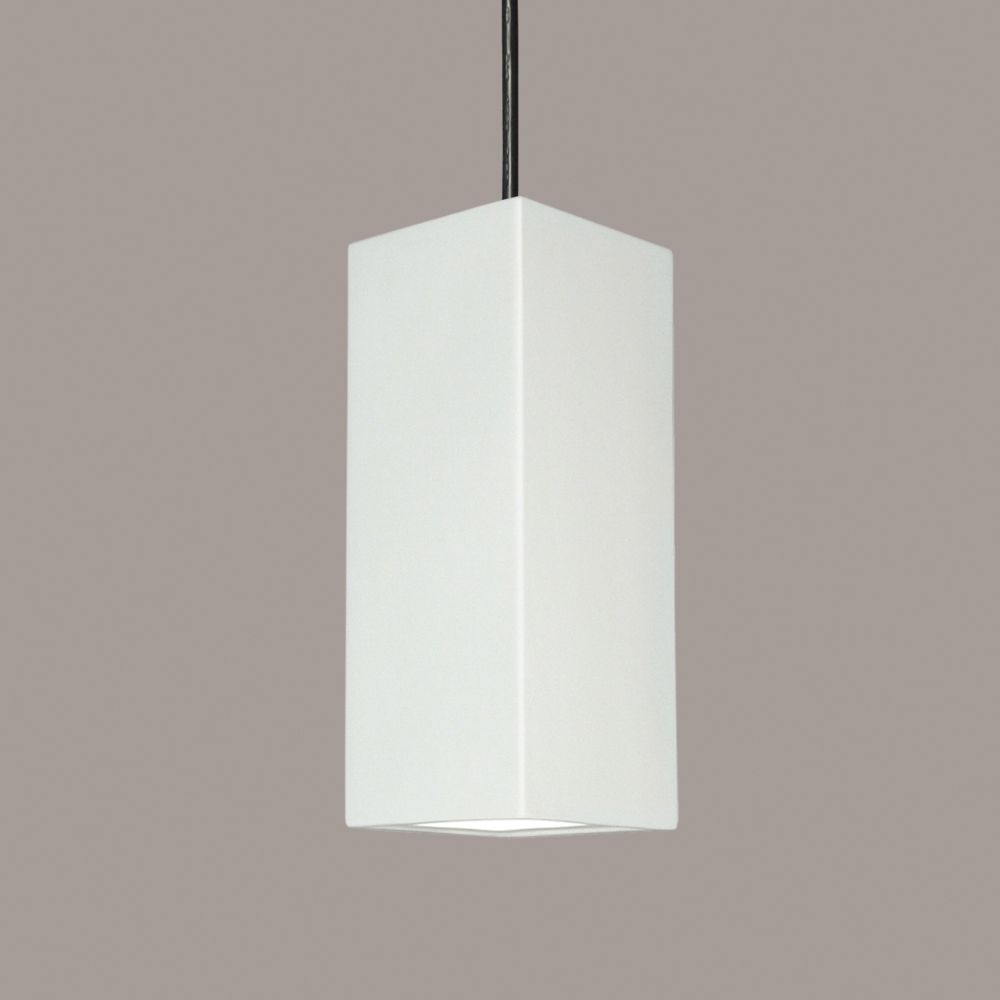 A19 P1801-1LEDE26-BCC Timor Pendant: Bisque (E26 Base Dimmable LED (Bulb included)) (Black Cord & Canopy)