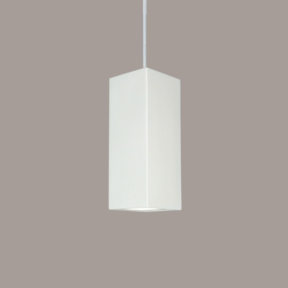 A19 P1801-A31-WCC Islands of Light Timor Pendant: Satin White (White Cord & Canopy)