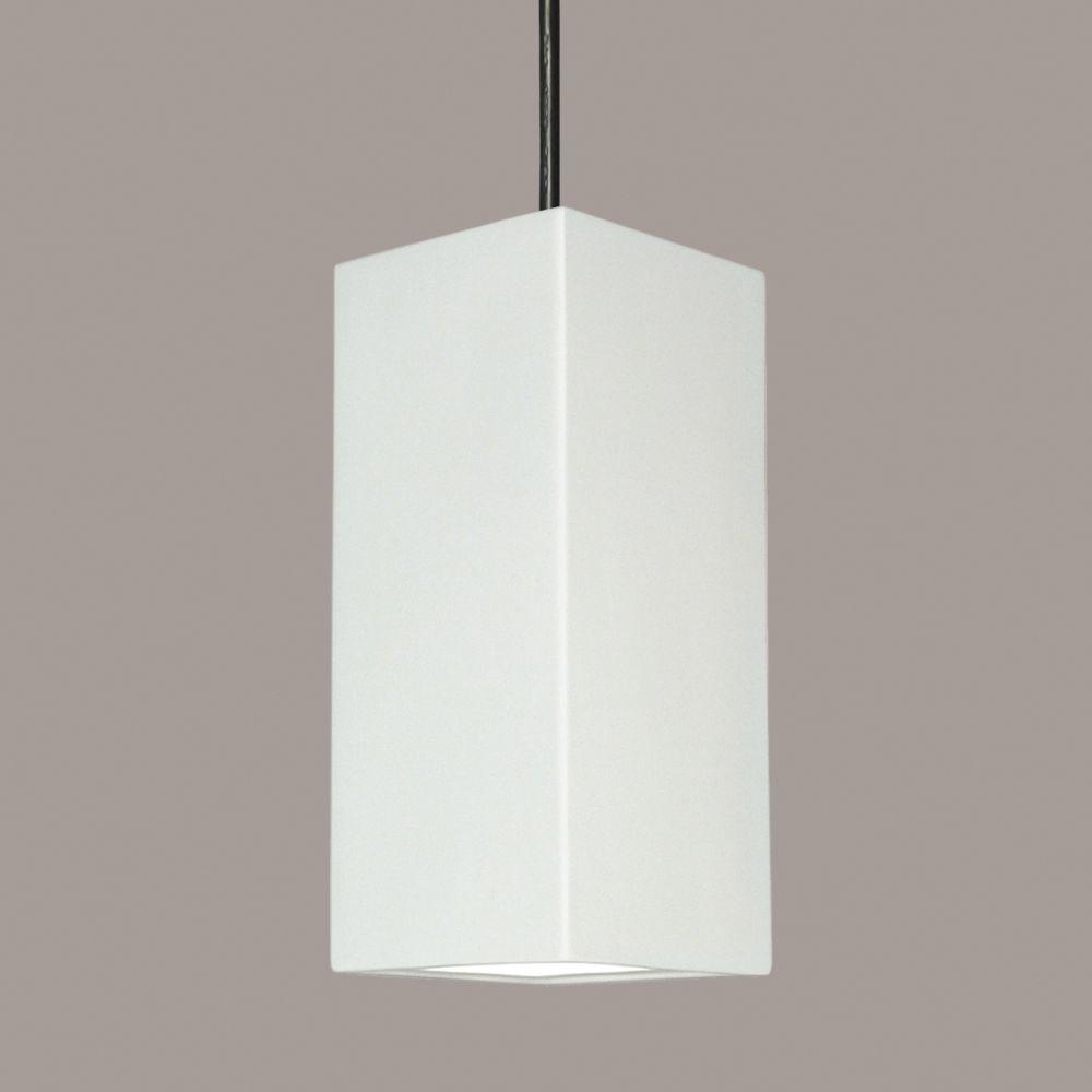 A19 P1802-1LEDE26-BCC Gran Timor Pendant: Bisque (E26 Base Dimmable LED (Bulb included)) (Black Cord & Canopy)