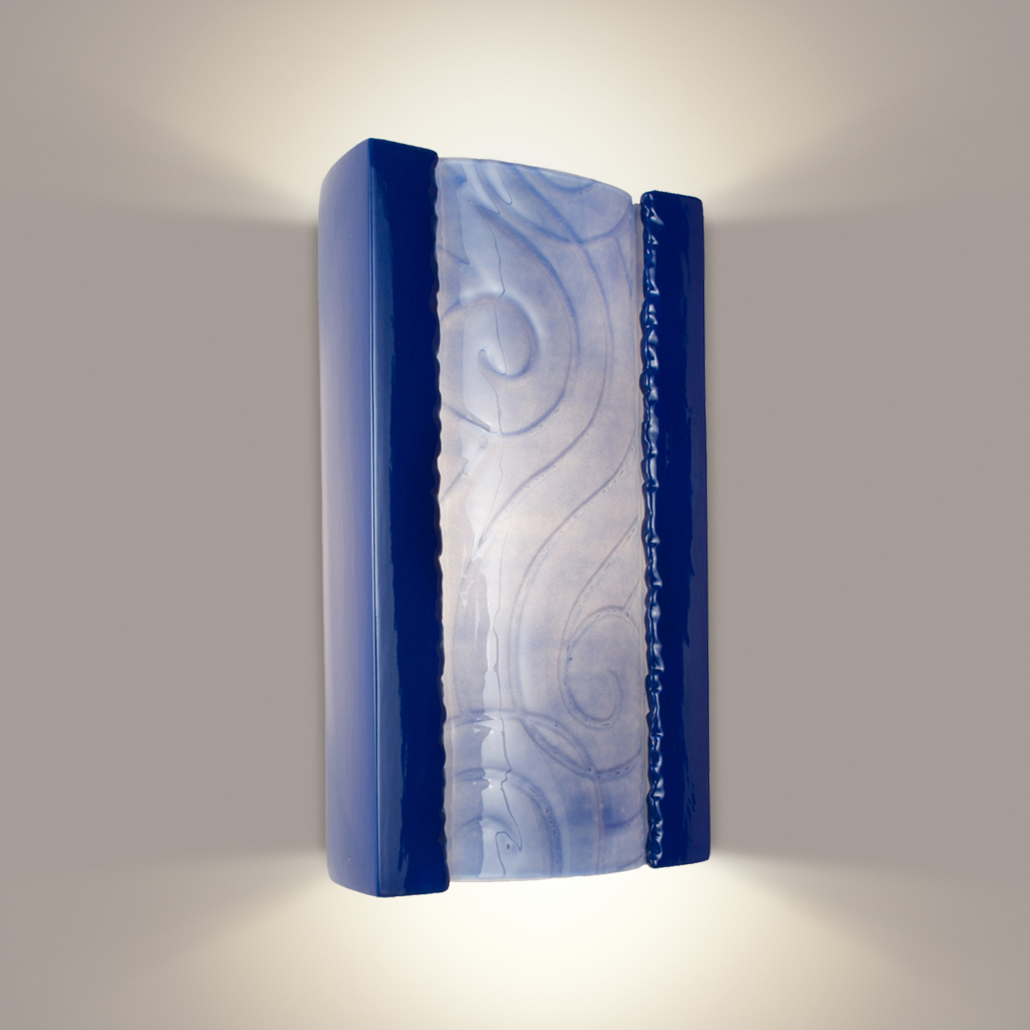 A19 RE102-CB-SH-WET reFusion Clouds Wall Sconce Cobalt Blue and Sapphire (Outdoor Sheltered Socket for Wet Locations (Bulb not included))