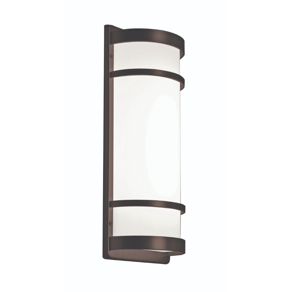 AFX Lighting BRS071814LAJUDRB Brio LED Sconce - Oil Rubbed Bronze Finish - White Acrylic Shade
