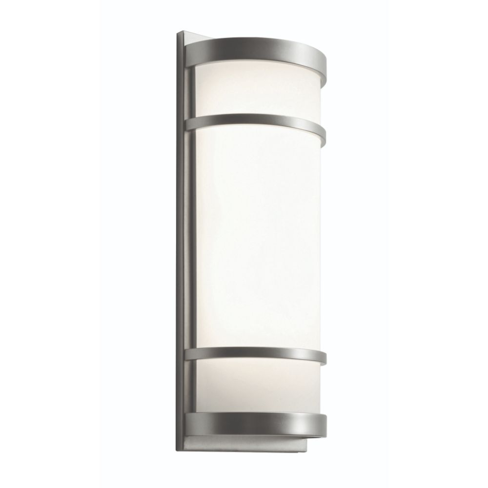 AFX Lighting BRS071814LAJUDSN Brio LED Sconce - Satin Nickel Finish - White Acrylic Shade