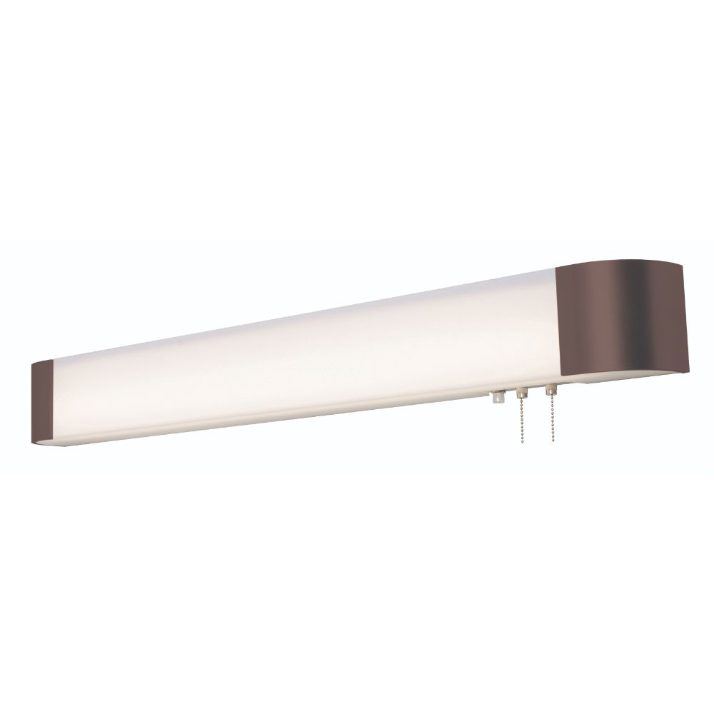 AFX Lighting ALNB4040L30ENRB Allen - Overbed Light Fixture - 3Ft. - Oil-Rubbed Bronze Finish - White Acrylic Shade