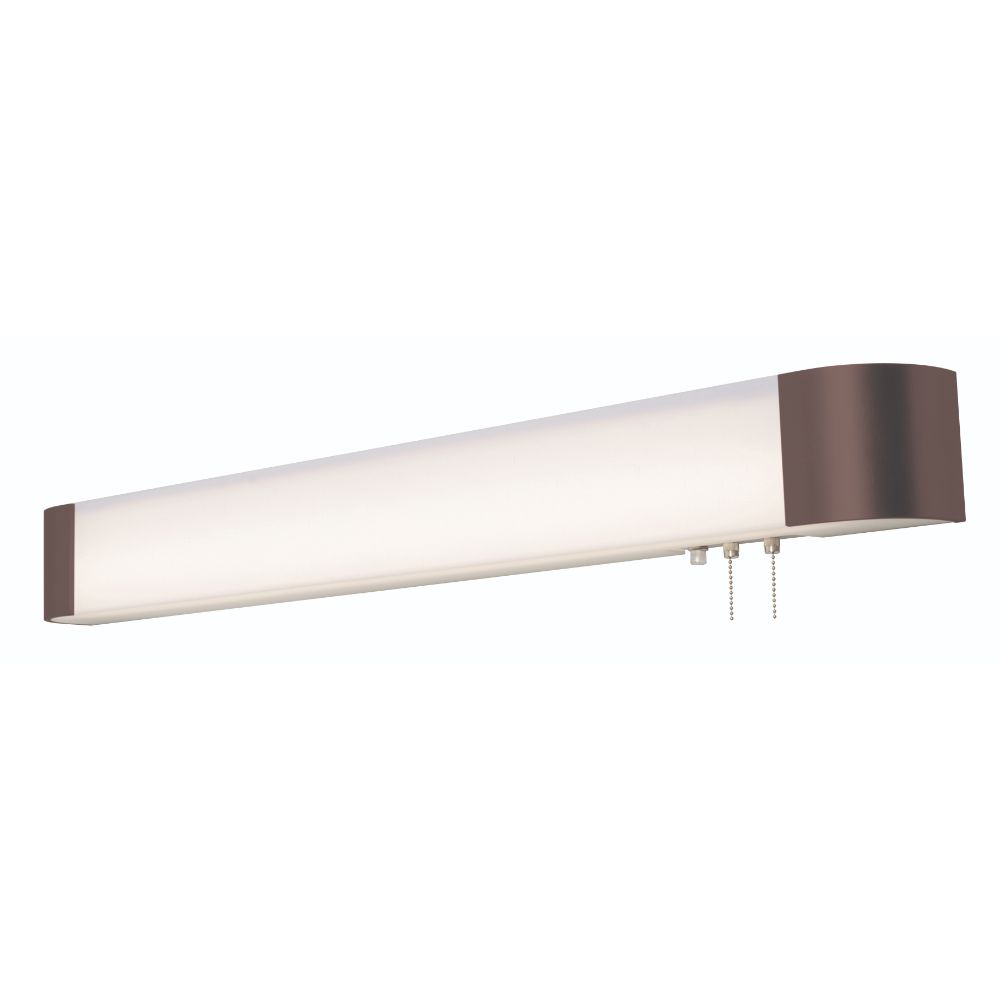 AFX Lighting ALNB5254L30ENRB Allen - Overbed Light Fixture - 4Ft. - Oil-Rubbed Bronze Finish - White Acrylic Shade