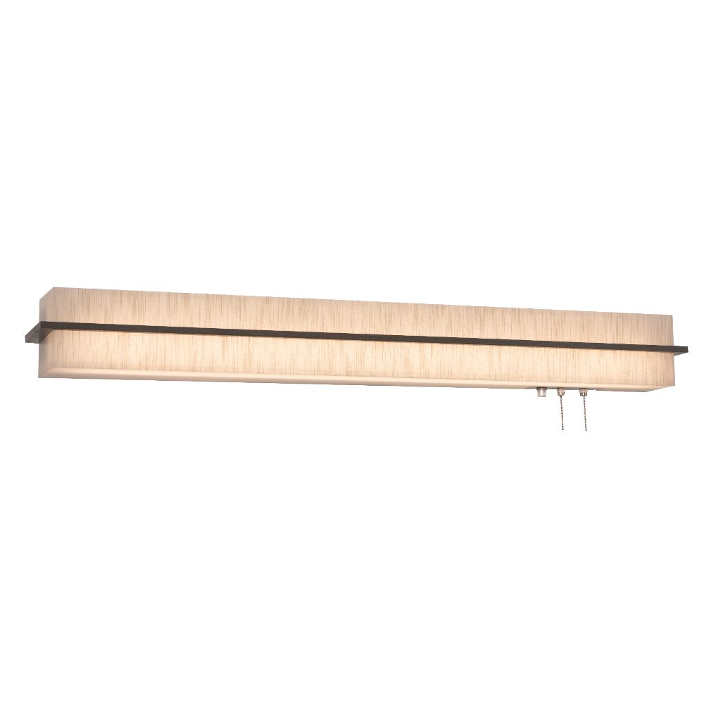 AFX Lighting APB3940L30ENWG-JT Apex 38" LED Overbed Wall Light - Weathered Grey Finish - Jute Shade