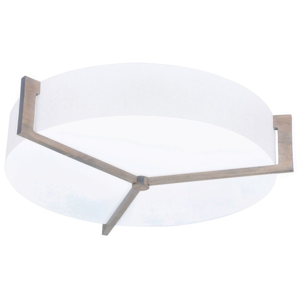 AFX Lighting APF1932LAJUDWG-LW Apex 21" LED Ceiling - Weathered Grey Finish - Linen White Shade