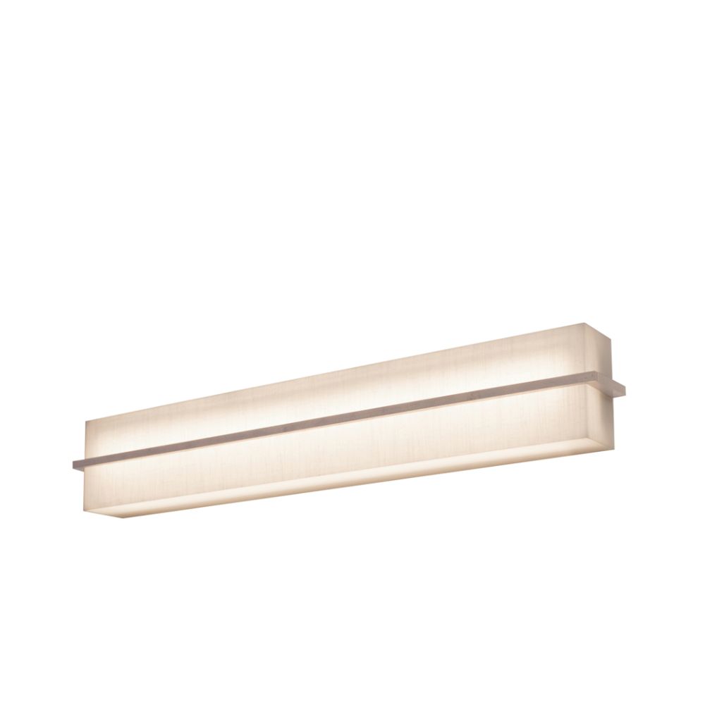 AFX Lighting APV390530LAJD2WG-LW Apex - Vanity Light Fixture - 3 Ft. - Weather Grey Finish - Linen White Wood/Acrylic Shade