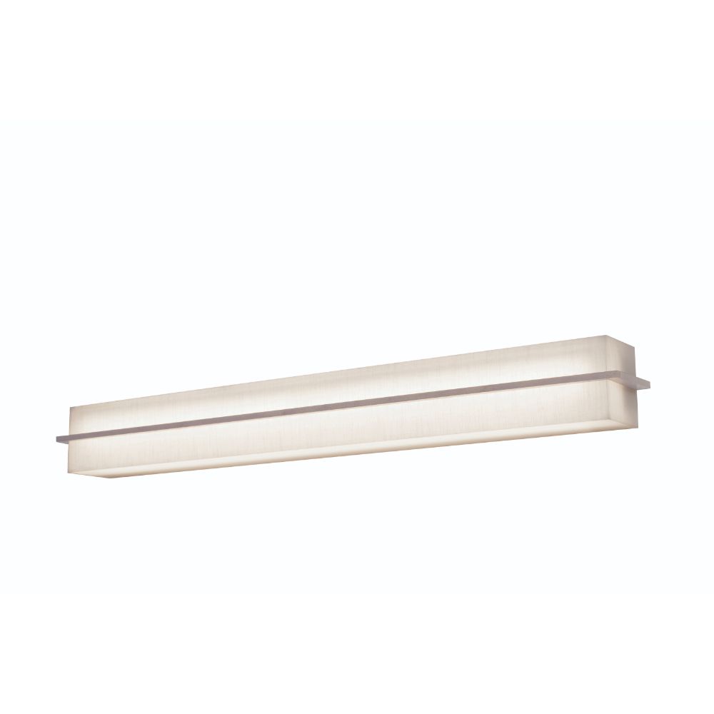 AFX Lighting APV510540LAJD2WG-LW Apex - Vanity Light Fixture - 4 Ft. - Weather Grey Finish - Linen White Wood/Acrylic Shade